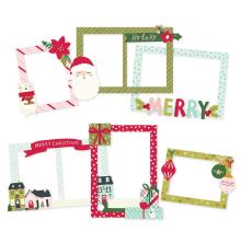 Simple Stories Layered Frames 6/Pkg - Holly Days UTGENDE