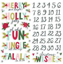Simple Stories Foam Stickers 53/Pkg - Holly Days