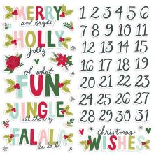 Simple Stories Foam Stickers 53/Pkg - Holly Days UTGENDE