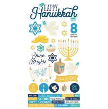Simple Stories Sticker Sheet 6X12 - Happy Hanukkah UTGÅENDE
