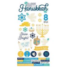 Simple Stories Sticker Sheet 6X12 - Happy Hanukkah UTGENDE