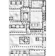 Tim Holtz Sizzix 3-D Texture Fades Embossing Folder - Mini Foundry