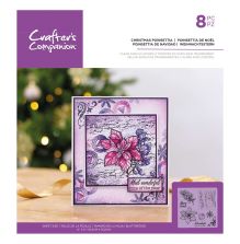 Crafters Companion Clear Acrylic Stamp - Christmas Poinsettia