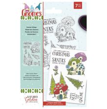 Natures Garden Garden Gnomes Stamp - Gnome Village Christmas