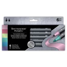 Spectrum Noir Metallic Markers 6/Pkg - Rare Minerals