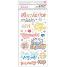 American Crafts Obed Marshall Fantastico Thickers Stickers - Smile Phrase