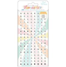 American Crafts Obed Marshall Mini Puffy Stickers 288/Pkg - Fantastico Alphabet