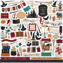 Echo Park Cardstock Stickers 12X12 - Witches &amp; Wizards No.2