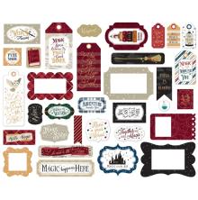 Echo Park Witches &amp; Wizards No.2 Cardstock Die-Cuts 33/Pkg - Frames &amp; Tags