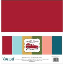 Echo Park Solid Cardstock 12X12 6/Pkg - Farmers Market