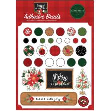 Carta Bella Decorative Brads - Happy Christmas