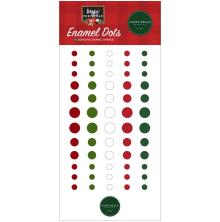 Carta Bella Adhesive Enamel Dots 60/Pkg - Happy Christmas