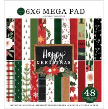 Carta Bella Double-Sided Mega Paper Pad 6X6 - Happy Christmas
