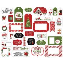 Echo Park Christmas Magic Cardstock Die-Cuts 33/Pkg - Frames &amp; Tags
