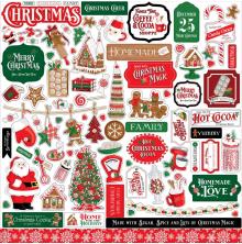 Carta Bella Cardstock Stickers 12X12 - Christmas Cheer