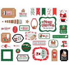 Carta Bella Christmas Cheer Cardstock Die-Cuts 33/Pkg - Ephemera