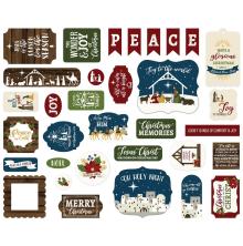 Echo Park The First Noel Cardstock Die-Cuts 33/Pkg - Ephemera