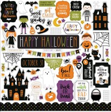 Echo Park Cardstock Stickers 12X12 - Halloween Magic