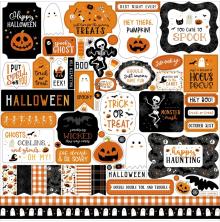 Echo Park Cardstock Stickers 12X12 - Halloween Party