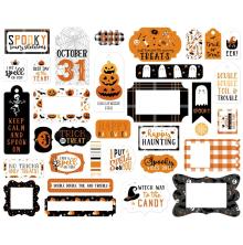 Echo Park Halloween Party Cardstock Die-Cuts 33/Pkg - Frames & Tags