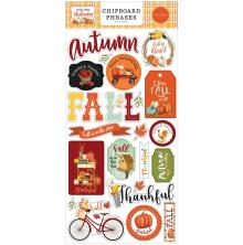 Carta Bella Welcome Autumn Chipboard 6X13 - Phrases