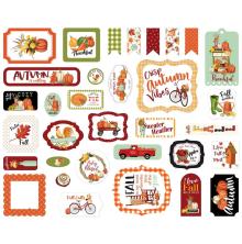 Carta Bella Welcome Autumn Cardstock Die-Cuts 33/Pkg - Ephemera