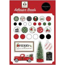 Carta Bella Decorative Brads - Home For Christmas