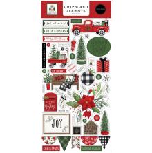 Carta Bella Home For Christmas Chipboard 6X13 - Accents