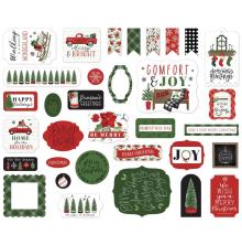 Carta Bella Home For Christmas Cardstock Die-Cuts 33/Pkg - Ephemera