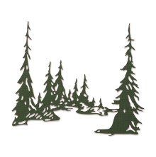 Tim Holtz Sizzix Thinlits Dies - Tall Pines 665583