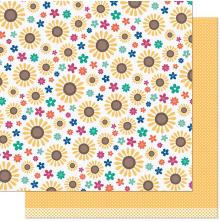 Lawn Fawn Sweater Weather Remix Paper 12X12 - Sunny Remix