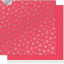 Lawn Fawn Let It Shine Snowflakes Paper 12X12 - Shiver