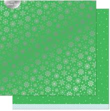 Lawn Fawn Let It Shine Snowflakes Paper 12X12 - Glacial