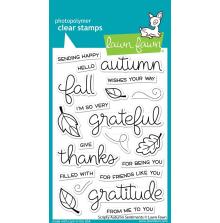 Lawn Fawn Clear Stamps 4X6 - Scripty Autumn Sentiments