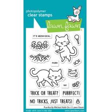 Lawn Fawn Clear Stamps 3X4 - Purrfectly Wicked Add-On