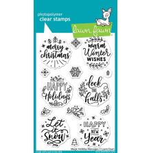 Lawn Fawn Clear Stamps 4X6 - Magic Holiday Messages LF2676