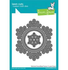 Lawn Fawn Dies - Stitched Snowflake Frame LF2701