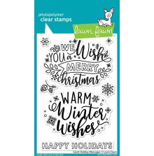 Lawn Fawn Clear Stamps 4X6 - Giant Holiday Messages LF2680