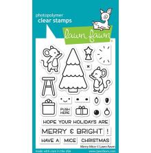 Lawn Fawn Clear Stamps 3X4 - Merry Mice LF2684