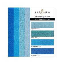 Altenew Glitter Cardstock Set - Ocean Reflection