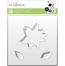 Altenew Stencil 6X6 - Dry Brush Poinsettia