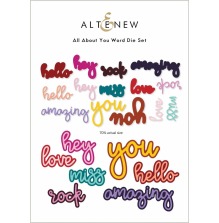 Altenew Die Set - All About You Word