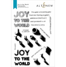 Altenew Clear Stamps 6X8 - Joy to the World Typography