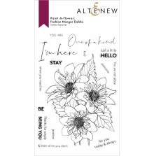 Altenew Paint A Flower - Fashion Monger Dahlia Outline