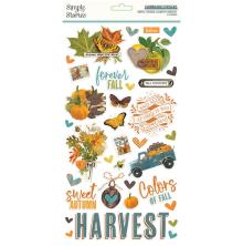 Simple Stories Chipboard Stickers 6X12 - SV Country Harvest UTGENDE