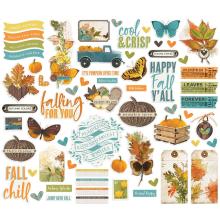 Simple Stories Bits &amp; Pieces Die-Cuts 64/Pkg - SV Country Harvest UTGENDE