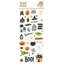 Simple Stories Puffy Stickers - Spooky Nights UTGENDE