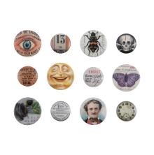 Tim Holtz Idea-Ology Mini Flair Buttons 12/Pkg - Halloween 2021