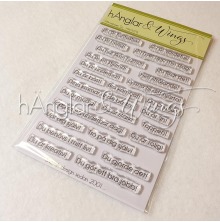 hnglar &amp; Wings Clear Stamps - Affirmationer Du