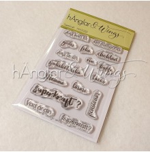 hnglar &amp; Wings Clear Stamps - Superkraft A7